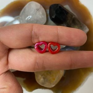 Size 2 heart tunnels and black tapers